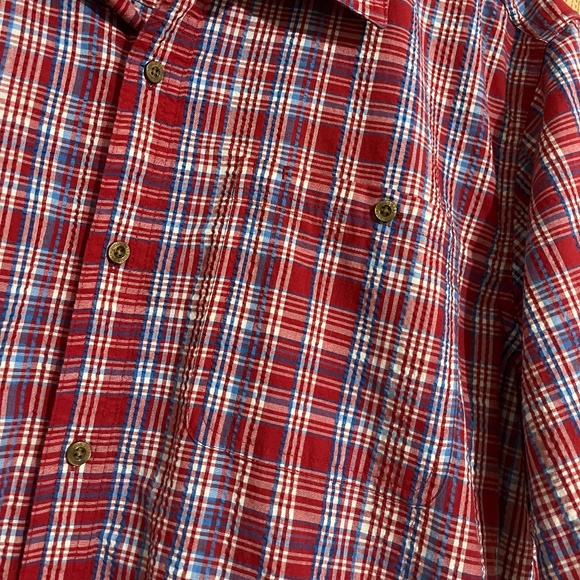 Patagonia Men’s Red Multi Check Puckerware Outdoor Shirt Sz-XL - Picture 6 of 8